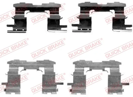 Комплект пружинок крепления дисковых колодок передних 1091631 Quick Brake
