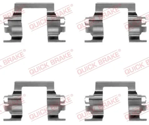 Комплект пружинок крепления дисковых колодок задних 1091117 Quick Brake