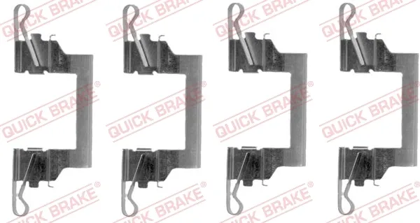 Комплект пружинок крепления дисковых колодок передних 1091614 Quick Brake