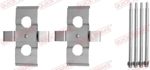 Комплект пружинок крепления дисковых колодок передних 1091635 Quick Brake