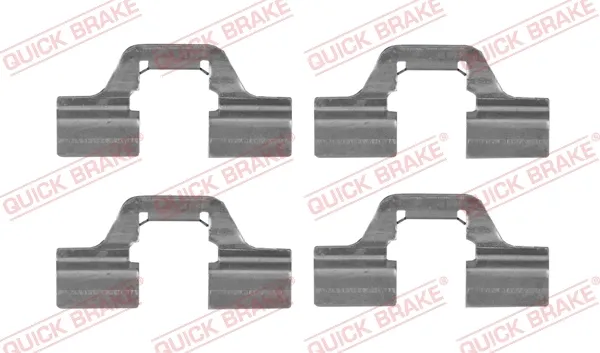 Пластина противоскрипная крепления тормозной колодки задней 1091749 Quick Brake