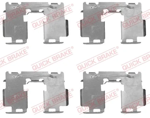 Комплект пружинок крепления дисковых колодок задних 1091760 Quick Brake