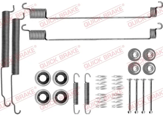 Монтажный комплект задних барабанных колодок 1050768 Quick Brake
