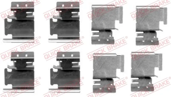 Комплект пружинок крепления дисковых колодок задних 1091298 Quick Brake