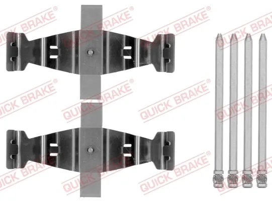 Комплект пружинок крепления дисковых колодок передних 1091786 Quick Brake