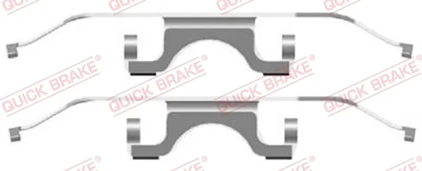 Комплект пружинок крепления дисковых колодок передних 1091702 Quick Brake