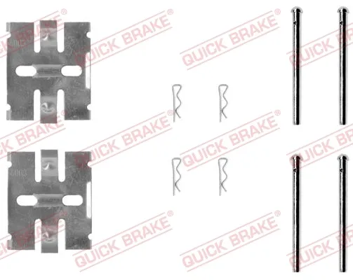 Пластина противоскрипная крепления тормозной колодки задней 1090932 Quick Brake