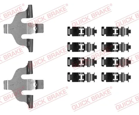 Комплект пружинок крепления дисковых колодок передних 1090030 Quick Brake