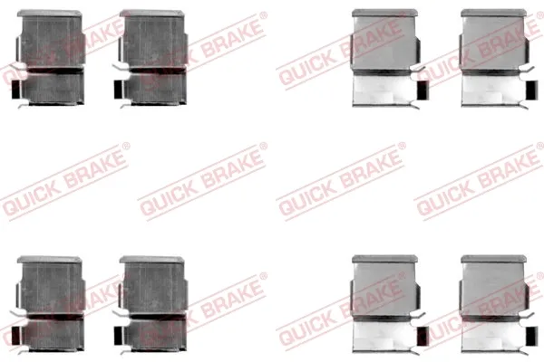 Комплект пружинок крепления дисковых колодок задних 1091033 Quick Brake