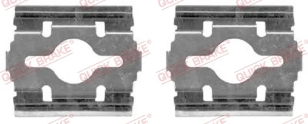 Комплект пружинок крепления дисковых колодок передних 1091657 Quick Brake