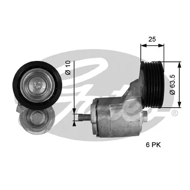 Натяжитель клинового ремня на Chery Amulet I A15