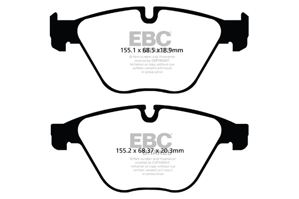 Передние тормозные колодки DP42103R EBC Brakes