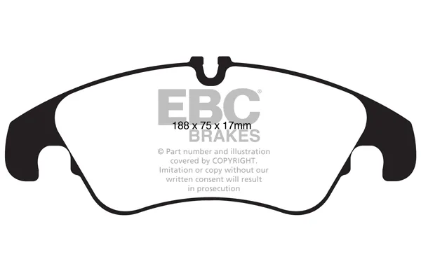 Передние тормозные колодки DP42022R EBC Brakes
