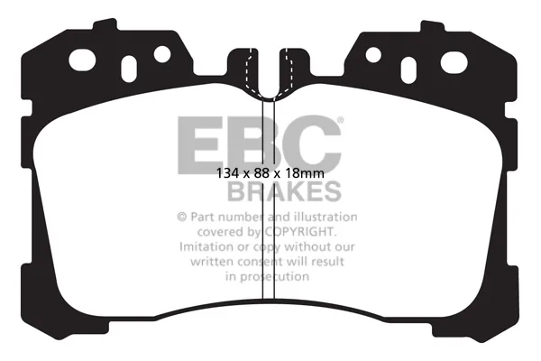 Передние тормозные колодки DP41811R EBC Brakes