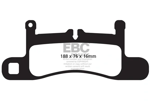 Задние тормозные колодки DP42098R EBC Brakes