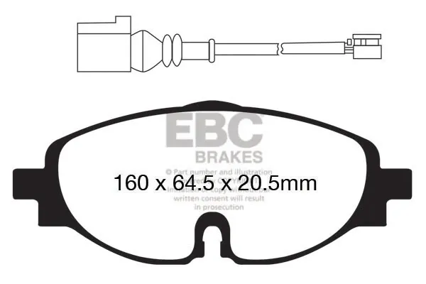 Передние тормозные колодки DP22150 EBC Brakes