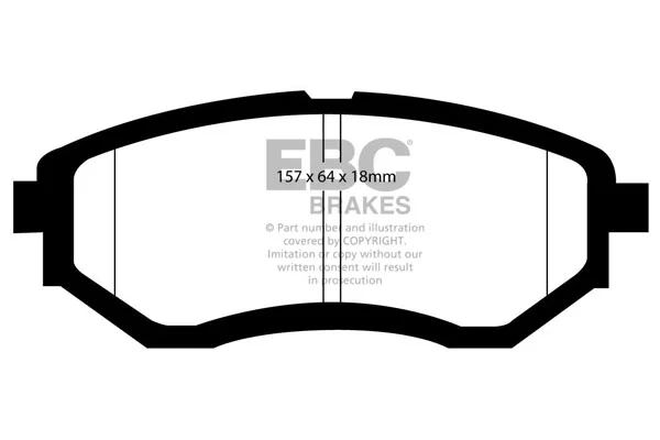 Передние тормозные колодки DP21583 EBC Brakes