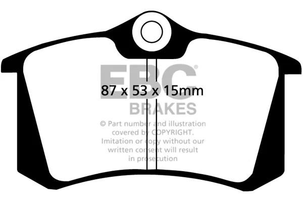 Задние тормозные колодки DP680 EBC Brakes