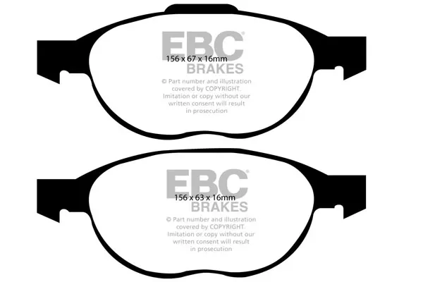Передние тормозные колодки DP1524 EBC Brakes