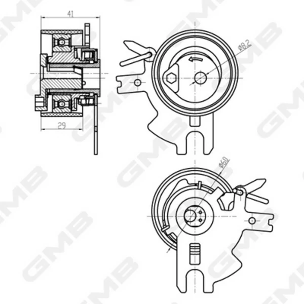 Ролик ГРМ GTB0340 GMB