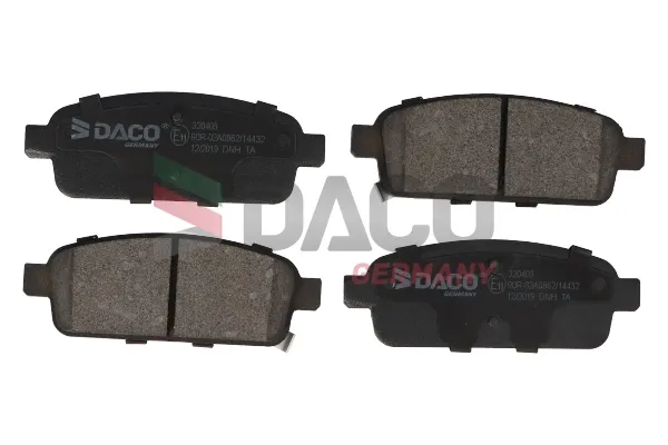 Задние тормозные колодки 320403 Daco