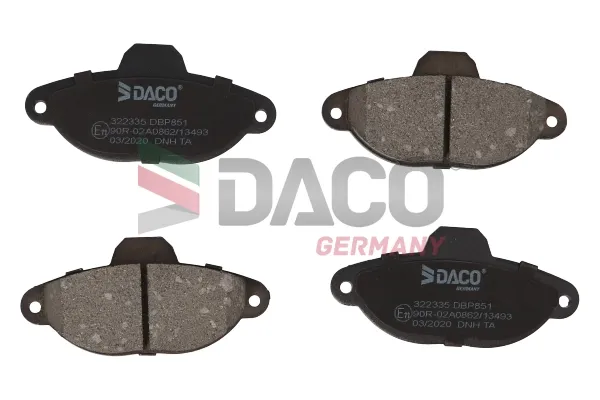 Передние тормозные колодки 322335 Daco