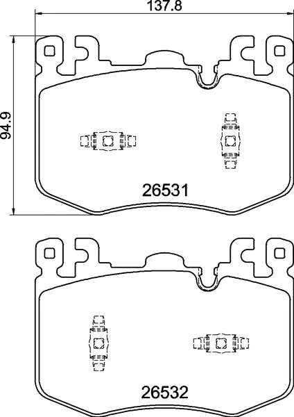 Передние тормозные колодки P94001 Brembo