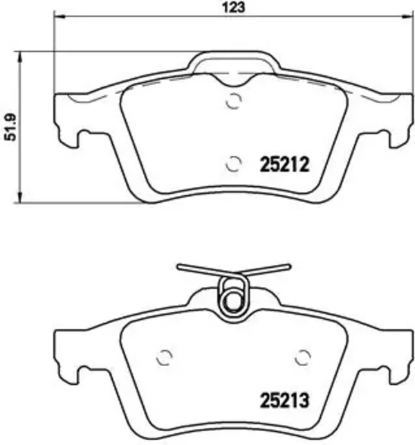 Задние тормозные колодки P24148X Brembo