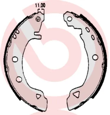 Задние барабанные колодки S23508 Brembo