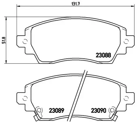 Передние тормозные колодки P83042 Brembo