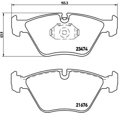 Передние тормозные колодки P06042 Brembo