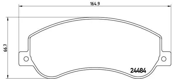 Передние тормозные колодки P24064 Brembo