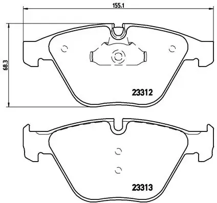 Передние тормозные колодки P06054 Brembo