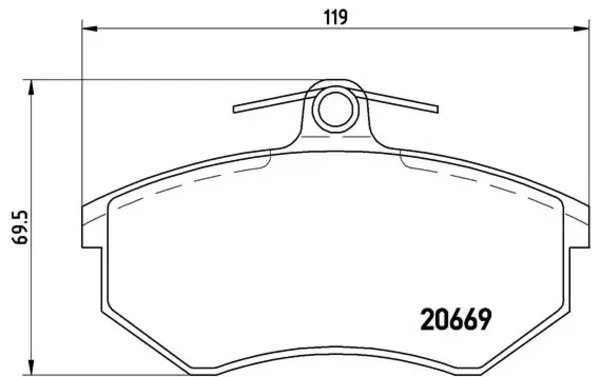 Передние тормозные колодки P85092 Brembo