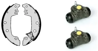 Задние барабанные колодки H68010 Brembo