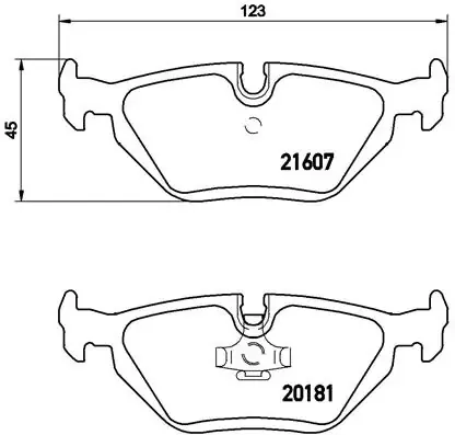 Задние тормозные колодки P06013 Brembo