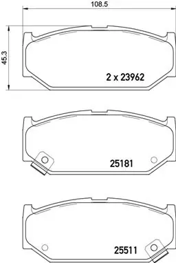 Передние тормозные колодки P79031 Brembo