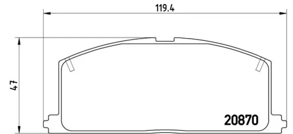 Передние тормозные колодки P83011 Brembo