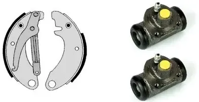Передние барабанные колодки H61006 Brembo