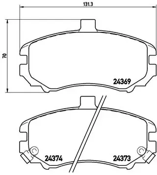 Передние тормозные колодки P30029 Brembo