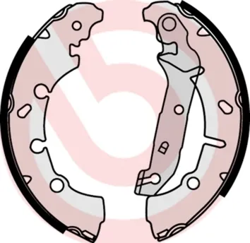 Задние барабанные колодки S24532 Brembo