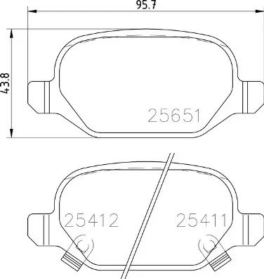 Задние тормозные колодки P23151 Brembo