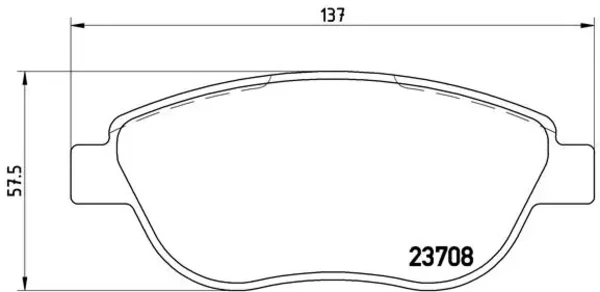 Передние тормозные колодки P23119 Brembo