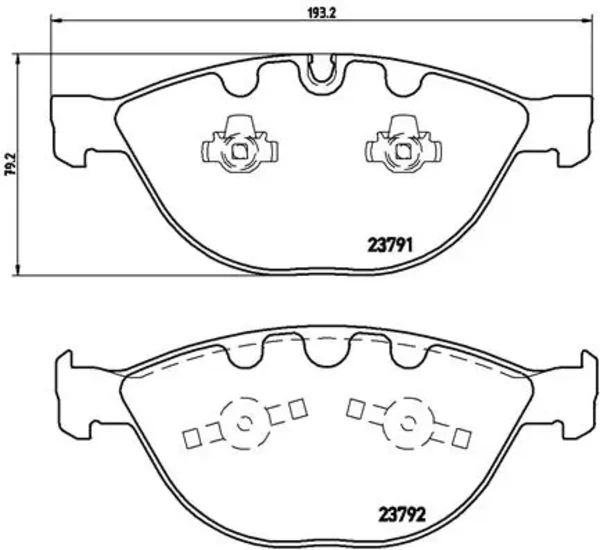 Передние тормозные колодки P06047 Brembo