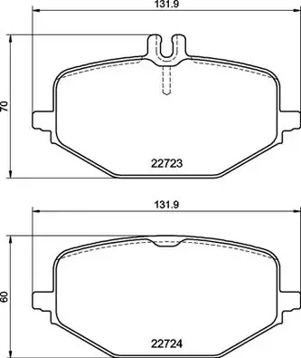Задние тормозные колодки P50161 Brembo