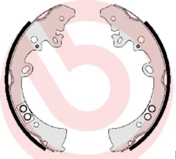 Задние барабанные колодки S83550 Brembo