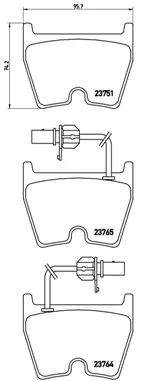 Передние тормозные колодки P85078 Brembo
