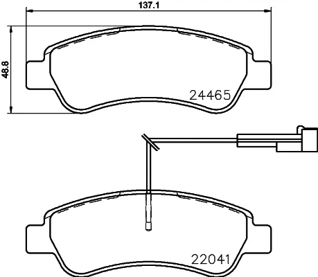 Задние тормозные колодки P61125 Brembo