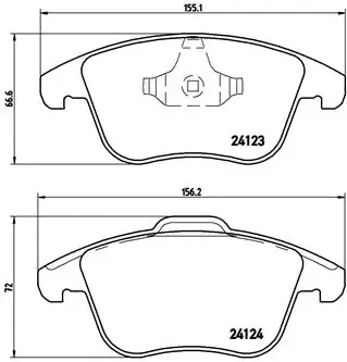 Передние тормозные колодки P44020 Brembo