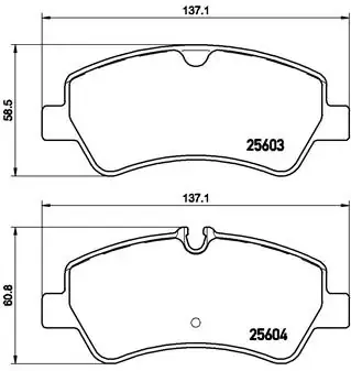 Колодки тормозные задние дисковые BREMBO P24160